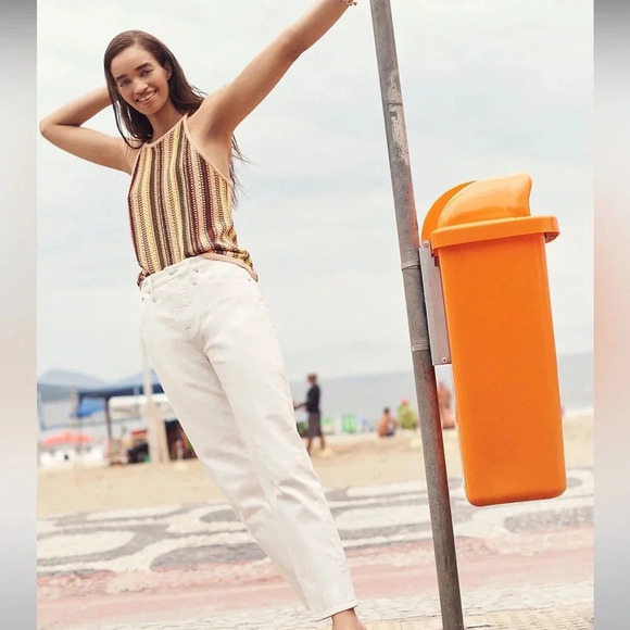 Madewell Crochet Janson Sweater Tank in Rainbow Stripe - Picture 1 of 7